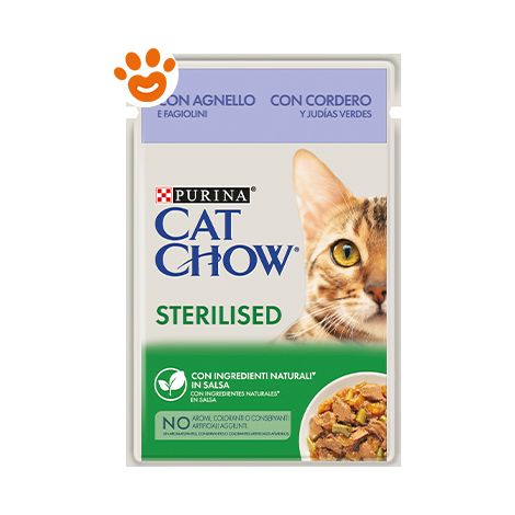 Cat Chow Adult Sterilized Agnello e Fagiolini 85gr PURINA