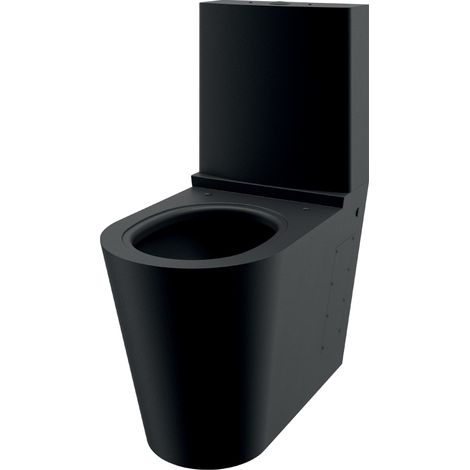 Delabie WC MONOBLOCO S21 mit Spülkasten Edelstahl matt schwarz