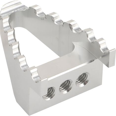 Verbessertes, CNC-genietetes, verbreitertes Bremspedal, kompatibel mit Zuma/Yaxiang/Beihai Guizun/Bosuer Offroad-Motorrädern, silberweißes, rutschfestes Design. (1/2)