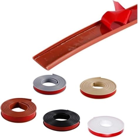 Bandes de chant autocollantes, chants en forme de U pour meubles, 5 m (1/5)