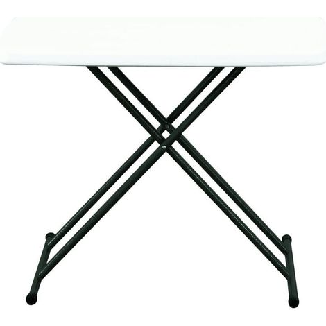 Table pliante rectangulaire intérieur, extérieur 75,5x49,5 blanc EASY garbar (1/5)