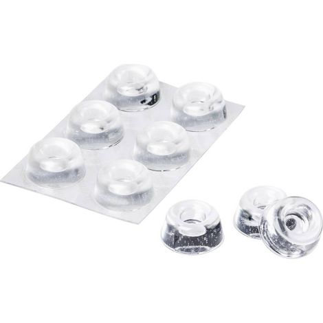3M SJ 5309 MPCB Piedino di fissaggio autoadesivo, rotondo Trasparente (Ø x A) 22.3 mm x 10.1 mm 6 pz.