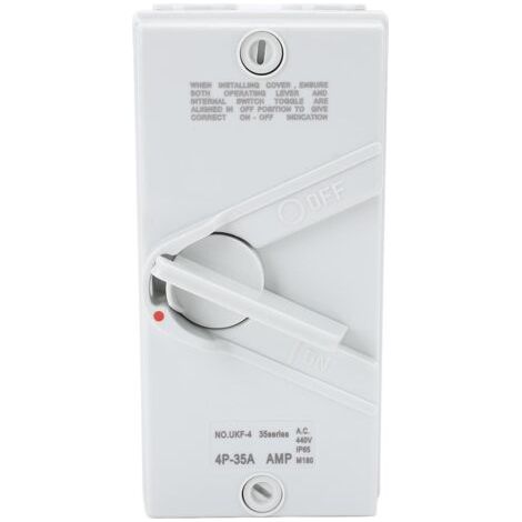 Interrupteur de Déconnexion du Moteur Ci-joint, 3ph 4P AC 440V 35A AC Disconnect Switch Isolement Interrupteur, IP65 IP65 Disconnect Box Box de D'alimentation pour Bateau (1/5)