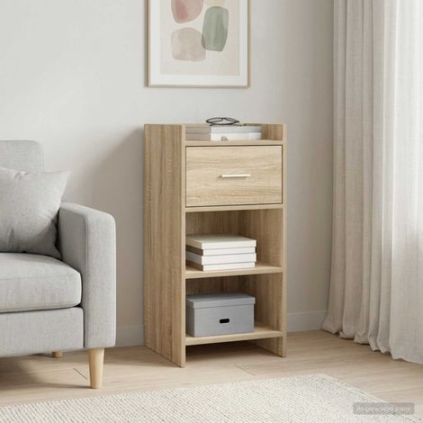 vidaXL Credenza Rovere Sonoma 40 x 36 x 80 cm Legno ingegnerizzato (1/5)
