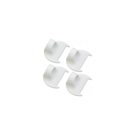 4 Pièces Guide de Couture pour Machine à Coudre，Mini Règle à Doigt en Plastique avec Échelle Gabarit de Couture à Main pour Couture Régulière Jauge de Couture pour Patchwork, Quilting Accessoires 4mm