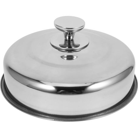 Runder Edelstahl Steakdeckel 25 1cm Staubdicht für Outdoor