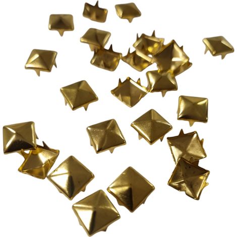 Rivets en vrac - Pyramide dorée - 100 pièces