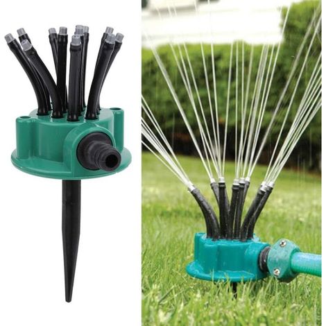 Arroseur à buse de pulvérisation pour l'irrigation, arroseur de jardin automatique rotatif à 360 degrés avec plusieurs têtes pour l'irrigation agricole-AquaForge (1/5)