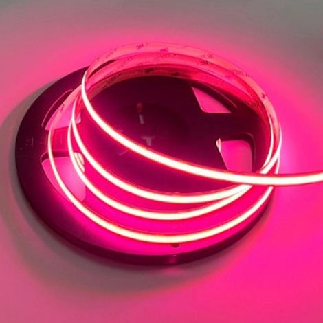 STRISCIA LED COB 480LED 9W ROSA IP20 BOBINA DA 5MT (1/3)