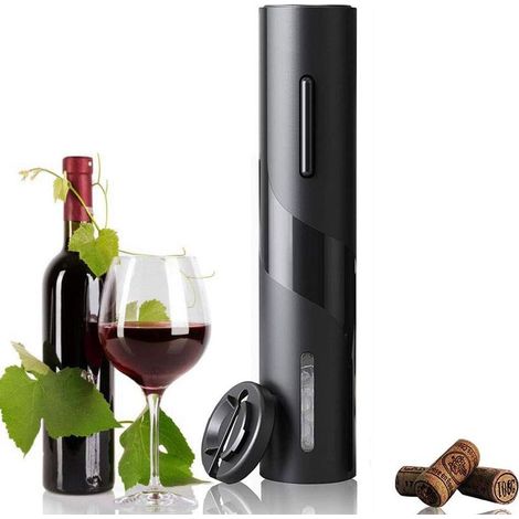 Electric Corkscrew - 7-Second Automatic Wine Opener - Fits Standard Wine Bottles - Includes Foil Cutter - 1 Unit (1/5)