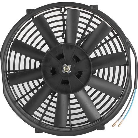 10 Zoll 12V 80W Motorlüfter Schlanker elektronischer Lüfter Luftdurchsatz 2100 U/min 10 universelle gerade Flügel. (1/5)