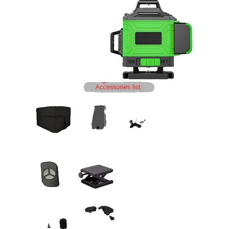 Livella laser autolivellante, copertura a 360 gradi, 16 linee (1/2)