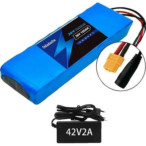 Batería de iones de litio para vehículos eléctricos, capacidad de 3000 mAh, certificación CE, cargador XT60-DC. (1/2)