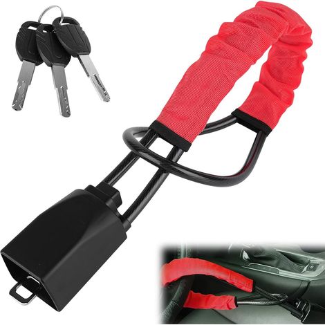 Antivol Voiture Volant Ceinture, Canne Antivol Voitur, Antivol Voiture, Barre Sécurité Véhicule & Haute Visibilité, Robuste (1/5)