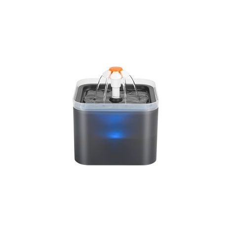 Fontaine à eau pour chat : Fontaine à eau ultra silencieuse pour chat Distributeur d'eau pour chien avec lumière LED Filtration multiple 3 modes de débit d'eau (1/5)