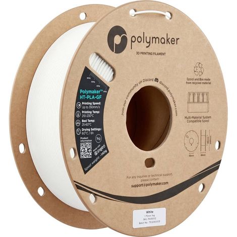 Polymaker PA18002 HT-PLA-GF Filamento per stampante 3D HT-PLA-GF Resistente alle temperature elevate, Rinforzate in fib (1/5)