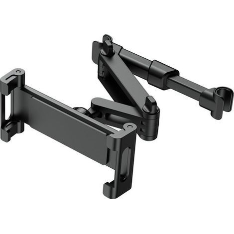 360° Rotating Car Tablet Holder, Headrest Mount for 4.7 to 13 Inch Phones, Extendable Headrest Tablet Holder (1/5)