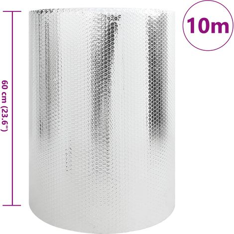 Réflecteur de chaleur pour radiateur Argenté 10 x 0,6 m