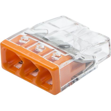 WAGO Lot de 20 bornes WAGO automatique 3 fils 2.5mm²