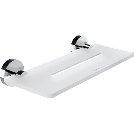 Nimco Unix étagère de salle de bain avec trous, chrome, 30 cm UN X430-26 (1/3)