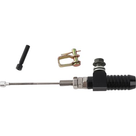KIMISS Universal-Motorradkupplungsbremspumpe M10x125mm hydraulische Hauptzylinderstangen Bremspumpe (schwarz) hydraulisch + hydraulischer Kupplungsnehmerzylinder Motorrad + Kupplungsnehmerzylinder + N
