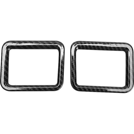 2 pièces cadre de ventilation latérale supérieure avant tableau de bord texture fibre de carbone compatible HiAce 2019 (1/5)