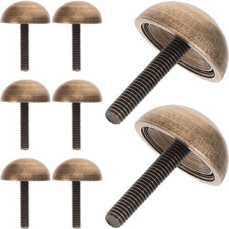 Healeved Lot de 8 capuchons décoratifs pour vis en laiton filetées, utilisables comme cache-vis (1/5)