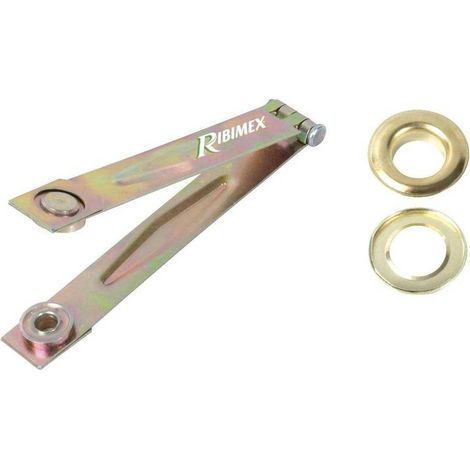 Pince à illets et 50 illets Métalliques - Outil Pratique pour Fixation - Idéal pour Loisirs Créatifs - D-Work (1/2)