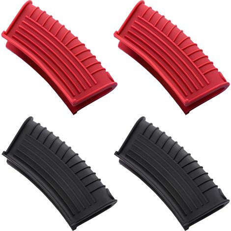 2 pairs of silicone handle holders for saucepans, pots or casseroles