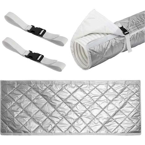 Gaine isolante matelassée pour tuyau de climatiseur portable - Compatible avec tous les climatiseurs - Empêche la condensation - Améliore l'efficacité du climatiseur - Facile à utiliser (1/5)