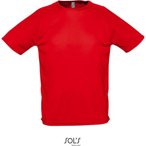 Camiseta Hombre Manga Raglán SOL'S SPORTY XL Rojo