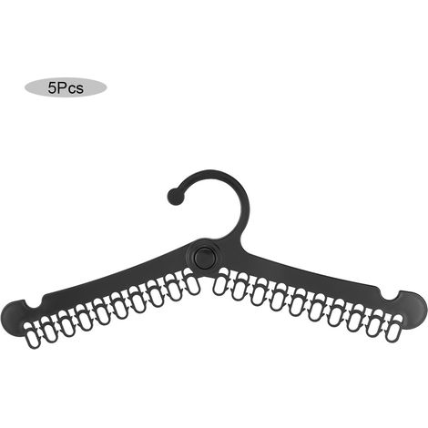 Set 5 Appendiabiti Pieghevoli – 44,5 cm x 13 cm, Antiscivolo Robusto in ABS – Design Salvaspazio Elegante – Ideale per Casa e Viaggio (1/5)