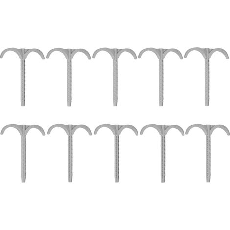tecuro Rohrhaken - Dübelhaken 8 x 95 mm, doppelt (10 Stück)