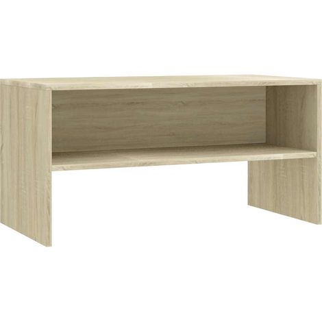 Meuble TV, Étagère TV, Meuble de Salon, Chêne sonoma 80 x 40 x 40 cm Aggloméré OIB1824E (1/5)