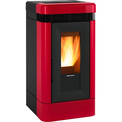 Extraflame – Poêle à granulés céramique 12.1 kW – Évacuation 80mm – Capacité réservoir 27kg – WIFI intégré – Volume de chauffe 344 m³ (1/3)