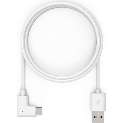 Cable USB-A a USB-C de 1,8 m con conector de 90¡ (1/2)