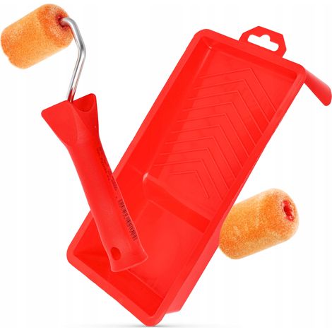 Set per dipingere: vassoio + 2 rulli da 5 cm + manico piccolo