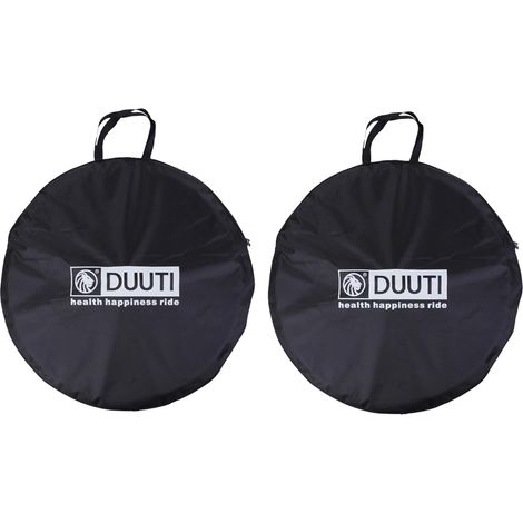 Waterproof Bicycle Wheel Cover 26" 27.5" 29" Black Portable Carry Bag for MTB Road Bike (1/5)