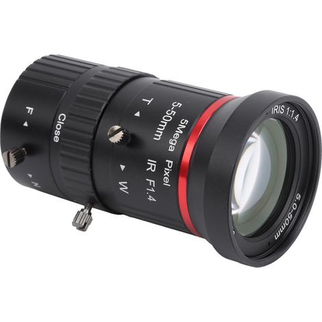 Objectif Zoom CS Mount - 5 MP - Focale Réglable 5 à 50 mm - Ouverture Manuelle Verrouillable - Pour Caméras de Sécurité - 1 Pièce (1/5)