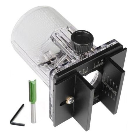 AHLSEN Support de rainurage 2 en 1 pour défonceuse à bois 65 mm (1/4)