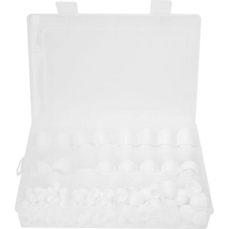 145 pièces/boîte kit écrous dôme PE M4 M5 M6 M8 M10 M12 écrous hexagonaux borgnes visserie (1/5)