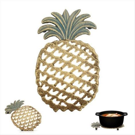 Dessous De Plat - Fonte Ananas - 25 Cm - Pour Plats Chauds - 1 Pièce (1/5)