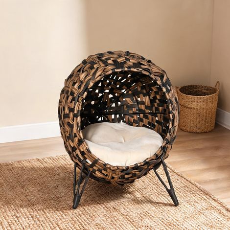 Maison pour chat braun 52 x 52 x 58 cm (1/5)