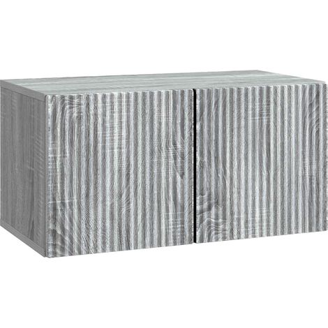 Mobile Porta TV da Muro Grigio Sonoma 59,5 x 31 x 30 cm vidaXL