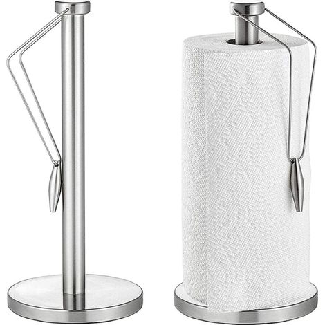 Porte-rouleau de cuisine vertical en acier inoxydable, distributeur pour essuie-tout, plan de travail