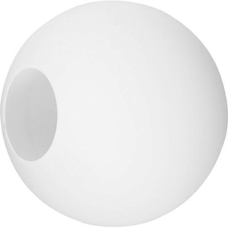 Abat-jour de rechange rond en verre dépoli blanc laiteux pour suspension, lumière douce et chaude réduisant l'éblouissement, idéal pour la cuisine, le couloir ou l'entrée - 12 cm (1/5)