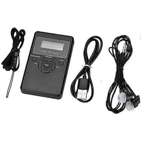 Radio numérique portable mini DAB HRD-101, radio DAB+FM, radio de diffusion numérique, récepteur FM (kns) (1/5)