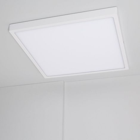 Plafón LED 30W Cuadrado Superslim CCT Seleccionable 400x400 mm Seleccionable (Cálido-Neutro-Frío)