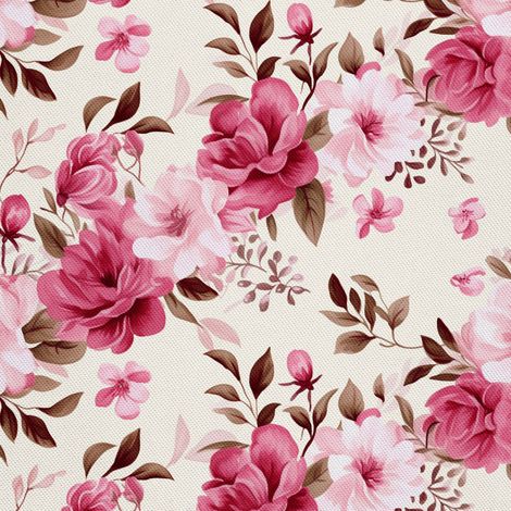 Tela decorativa para exteriores Oxford - Estampado floral - DX2033 (1/5)