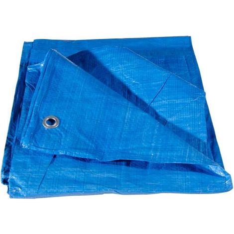 Verdelook Telo Occhiellato Multiuso - Blu o Verde - 3x5 m
